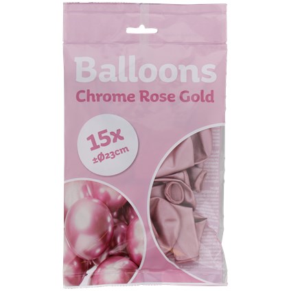 Balony chromowane 15szt
