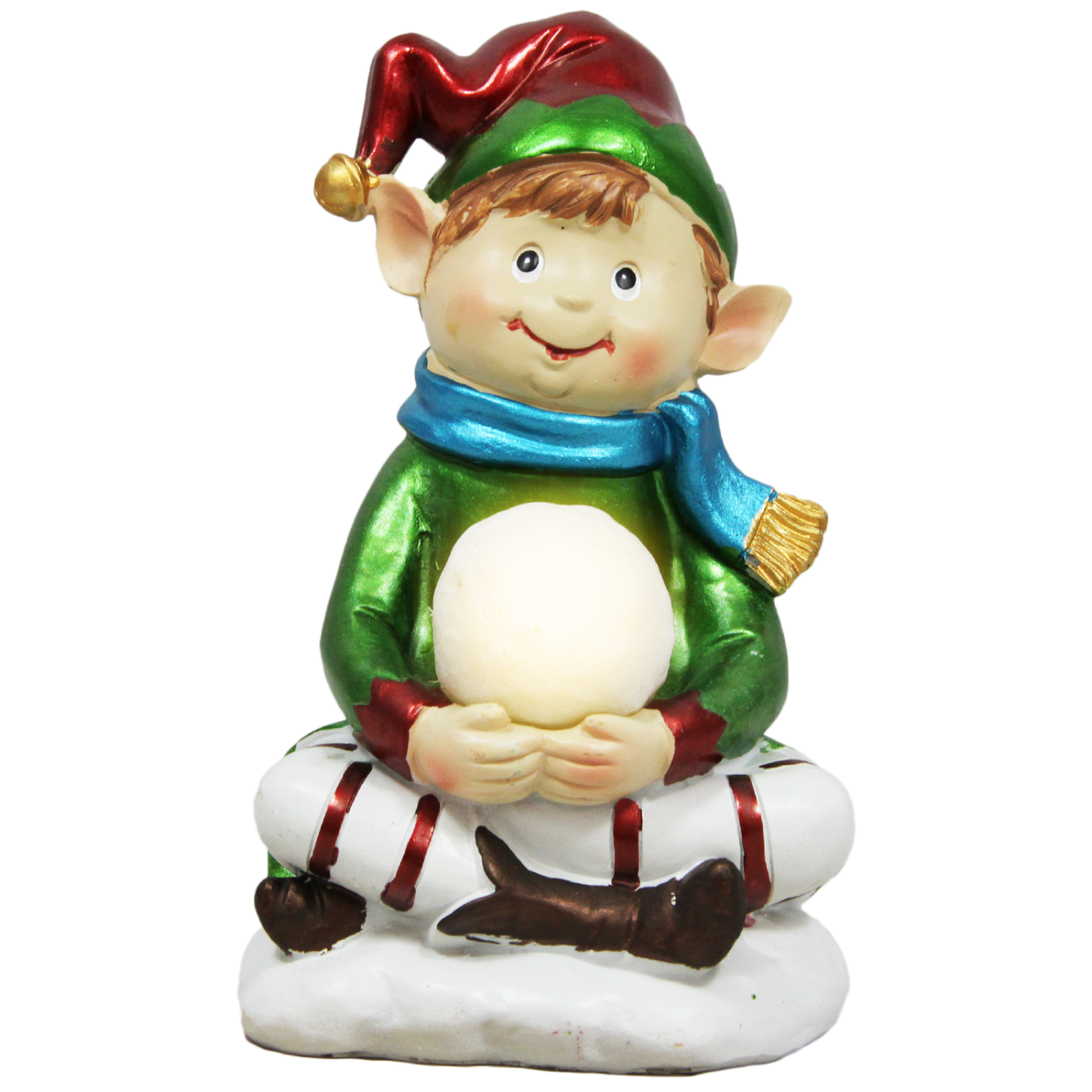 Figurka świąteczna Skrzat Elf - świecąca kula