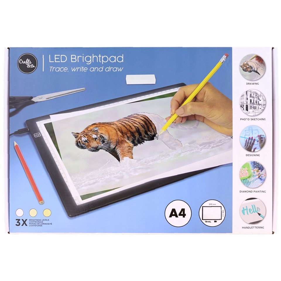 Tablica do rysowania LED Format A4 brightpad