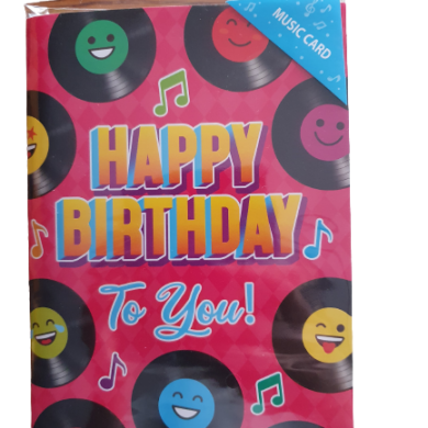 Kartka grająca - urodzinowa