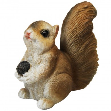 Figurka ozdobna wiewiórka z żołędziem - mała - dekoracyjna