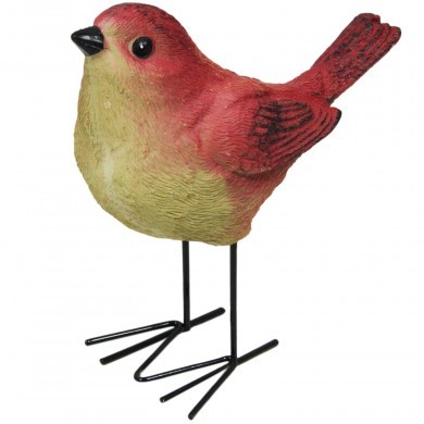 Figurka dekoracyjna ptak ptaszek jesienna mała do domu i ogrodu