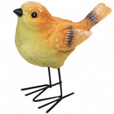 Figurka dekoracyjna ptak ptaszek jesienna mała do domu i ogrodu