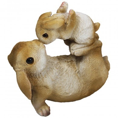 Figurka króliczki zajączki ceramiczna wielkanocna dekoracja