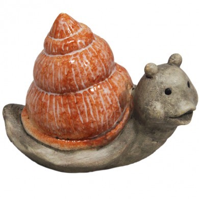 Figurka ogrodowa mała - ślimak