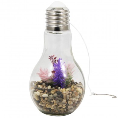 Żarówka terrarium z lampką LED - sztuczna roślina